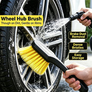 Wheel & Tire Cleaning Brush with Textured Handle