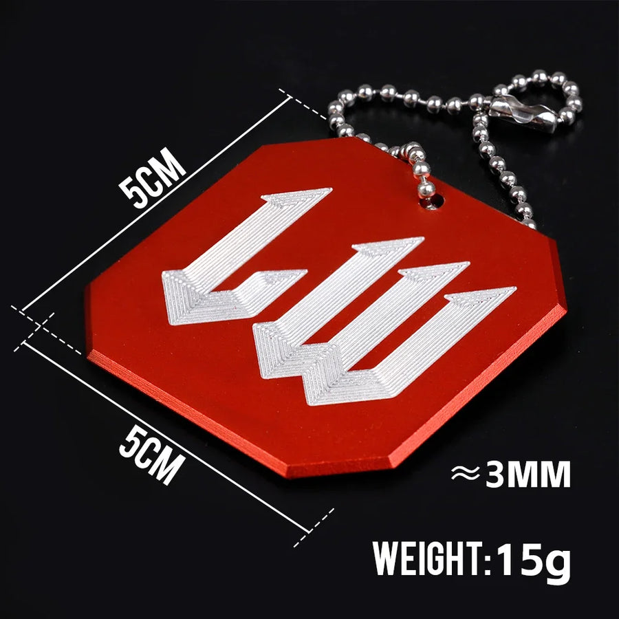 Likewise-Style Metal Gear Shift Badge & Key Ring