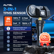 Autel MX-Sensor 315MHz/433MHz Programmable TPMS Sensor