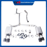 Stainless Steel Valved Cat-Back Exhaust System for Audi A4 A5 2008-2016