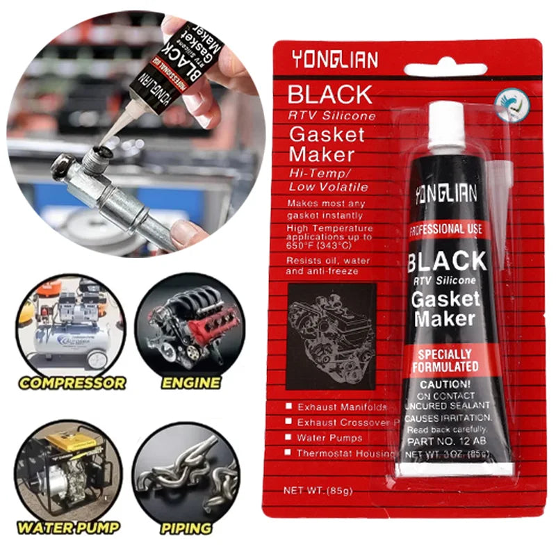 Black Automotive Gasket Sealant – 50 g, 1 to 3 Pack