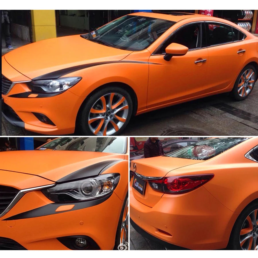 Matte PVC Vehicle Wrap Film – 100 cm Length, Multiple Widths