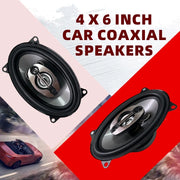 4x6-Inch 900W 4-Way Coaxial Car Speakers