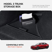 Trunk Side Storage Organizer for Tesla Model 3 Highland 2024-2025