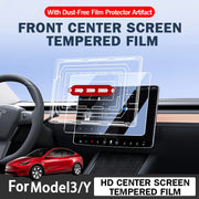 Center Touchscreen Tempered-Glass Screen Protector for Tesla Model 3/Y Highland and Juniper