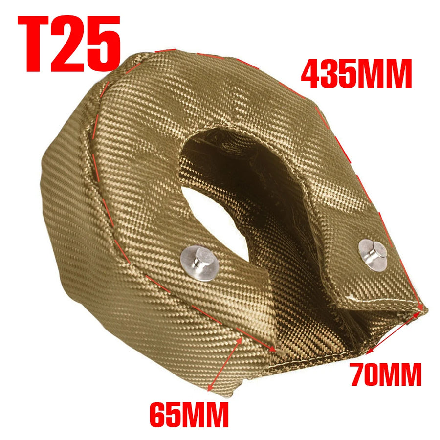 Titanium Turbocharger Heat Shield Blanket for T2–T6 Turbos