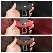 1/2-Piece Silicone Car Seat Belt Buckle Protective Cover Decorative for BMW E90 G80 M3 G30 M5 F82