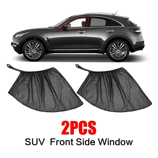 Universal Mesh Side-Window Sunshade Pair for Cars and SUVs