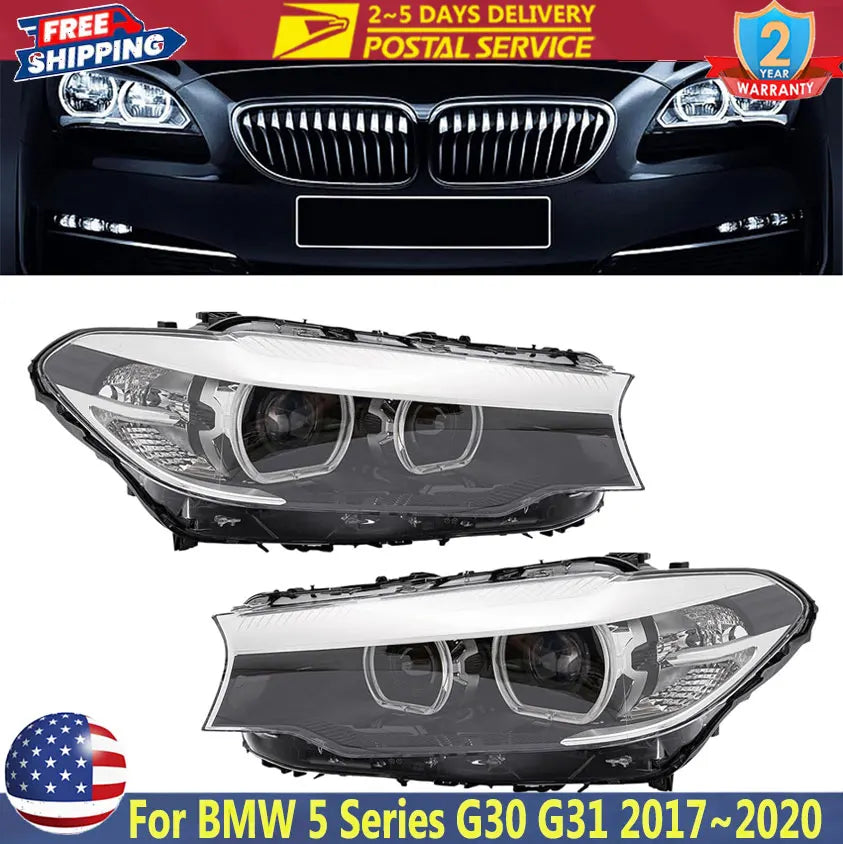BMW 5 Series G30/G31 LED Headlight – Left or Right, 2017–2020