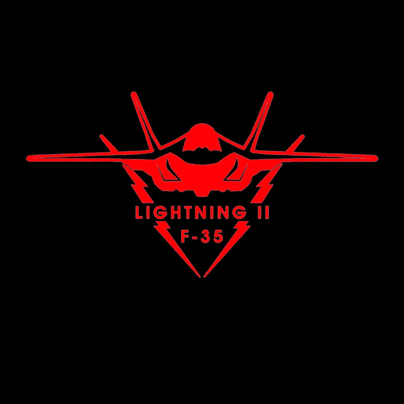 F-35 Fighter Reflective Car Window Decal