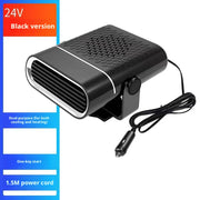 12V/24V Quiet Portable Car Heater & Defroster Fan
