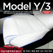 Memory-Foam Car Seat Cushion with Extended Leg Support