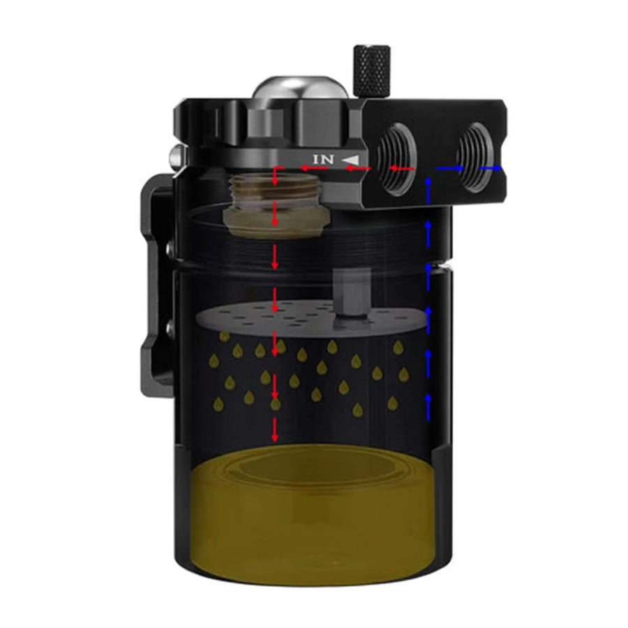 Universal Aluminum Oil Catch Can Kit