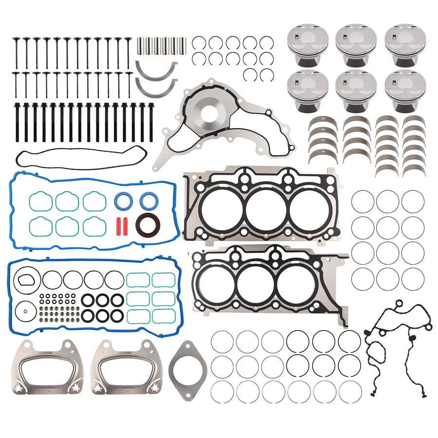 3.6L Piston, Ring, Valve and Bearing Kit for 2011–2016 Dodge Journey