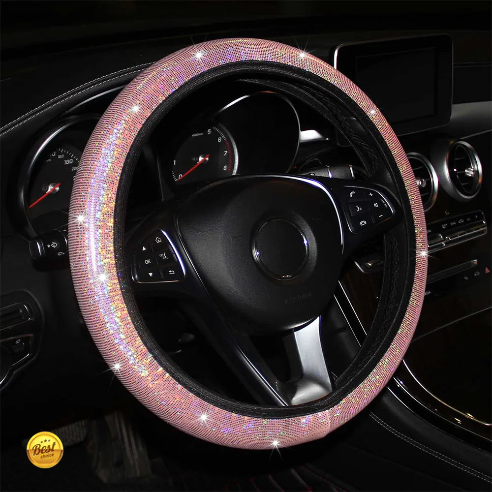 Steering Wheel Cover – PU leather, 15 inch, 15 inch