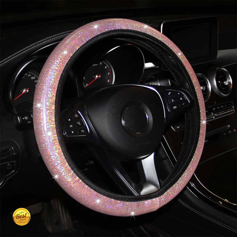 Steering Wheel Cover – PU leather, 15 inch, 15 inch