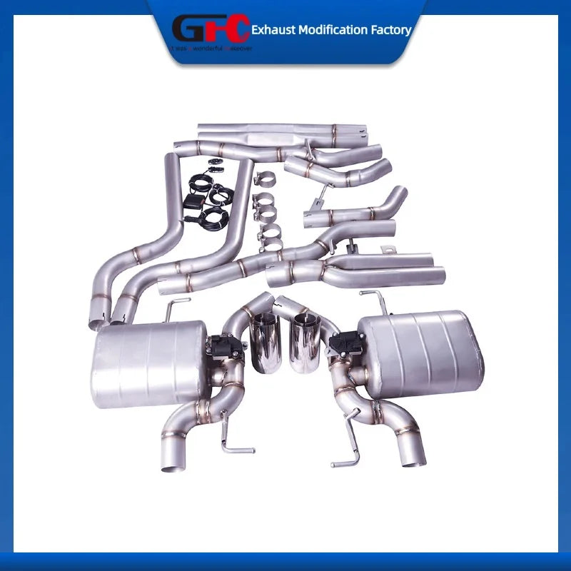 Stainless Steel Valved Cat-Back Exhaust System for BMW 535i 2010-2016