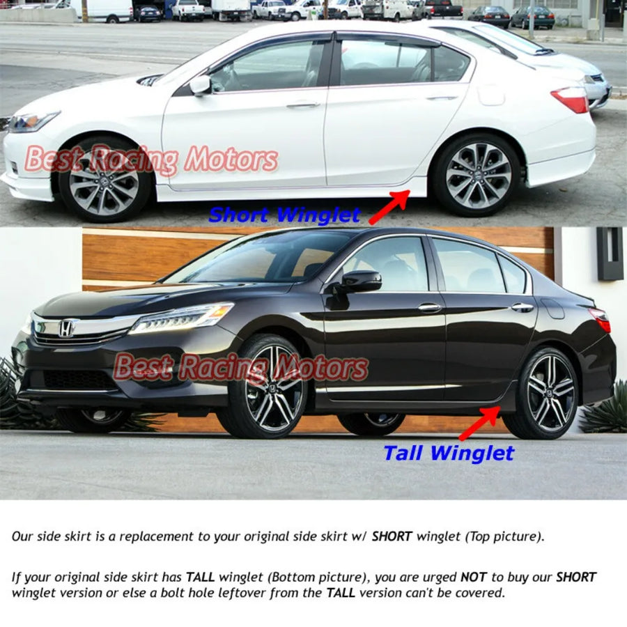 Side Skirt Extension Set for 2013–2017 Honda Accord – 4-door