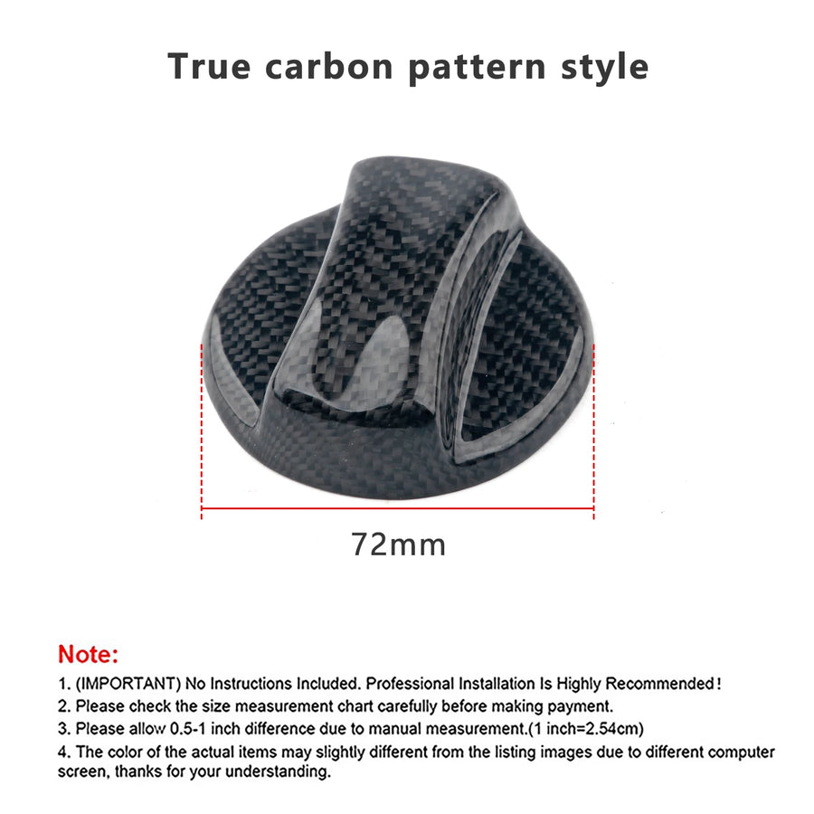 Carbon Fiber Fuel Door Cap Cover Trim for BMW