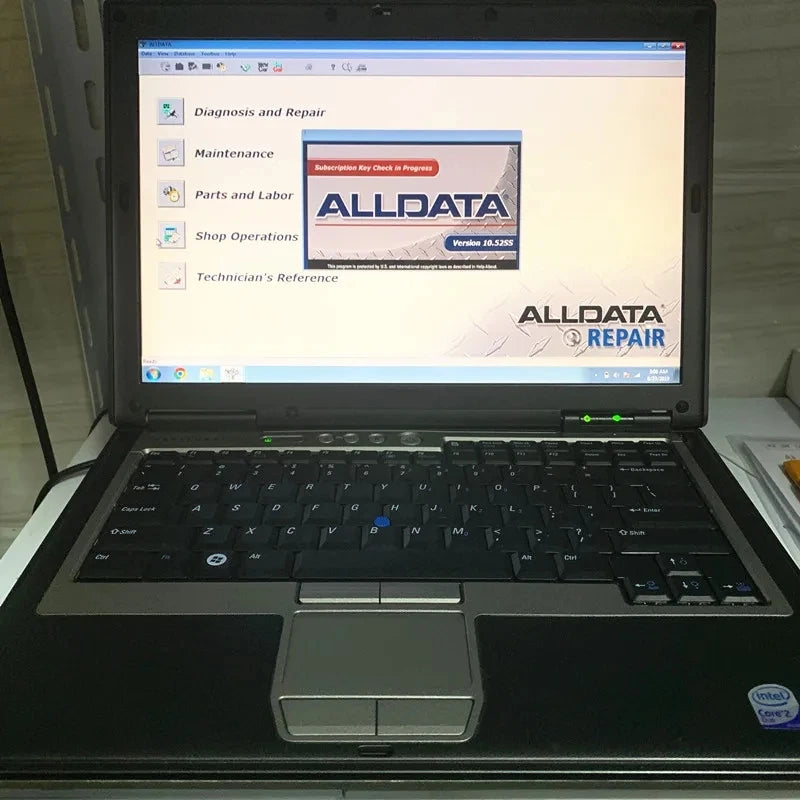 Dell Latitude D630 Laptop with ALLDATA 10.53, Mitchell 2015 and ATSG Repair Software