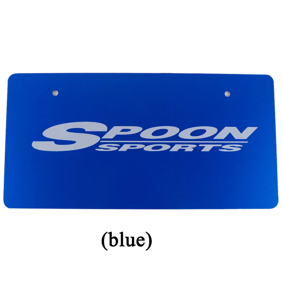 Spoon Sports-Style Japanese Decorative License Plate – Honda JDM