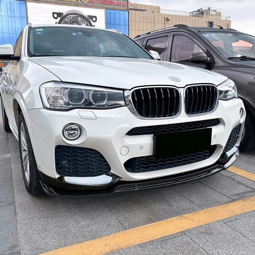 Front Bumper Lip Splitter for BMW X3 F25/X4 F26 M Sport 2014-2017