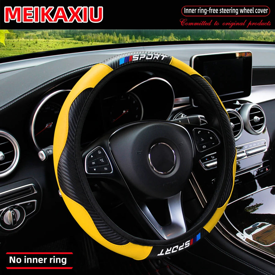 Steering Wheel Cover – carbon-fiber-look, 38cm