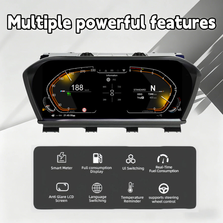 10-Inch Linux Digital Gauge Cluster for BMW F20/F52 2013–2024