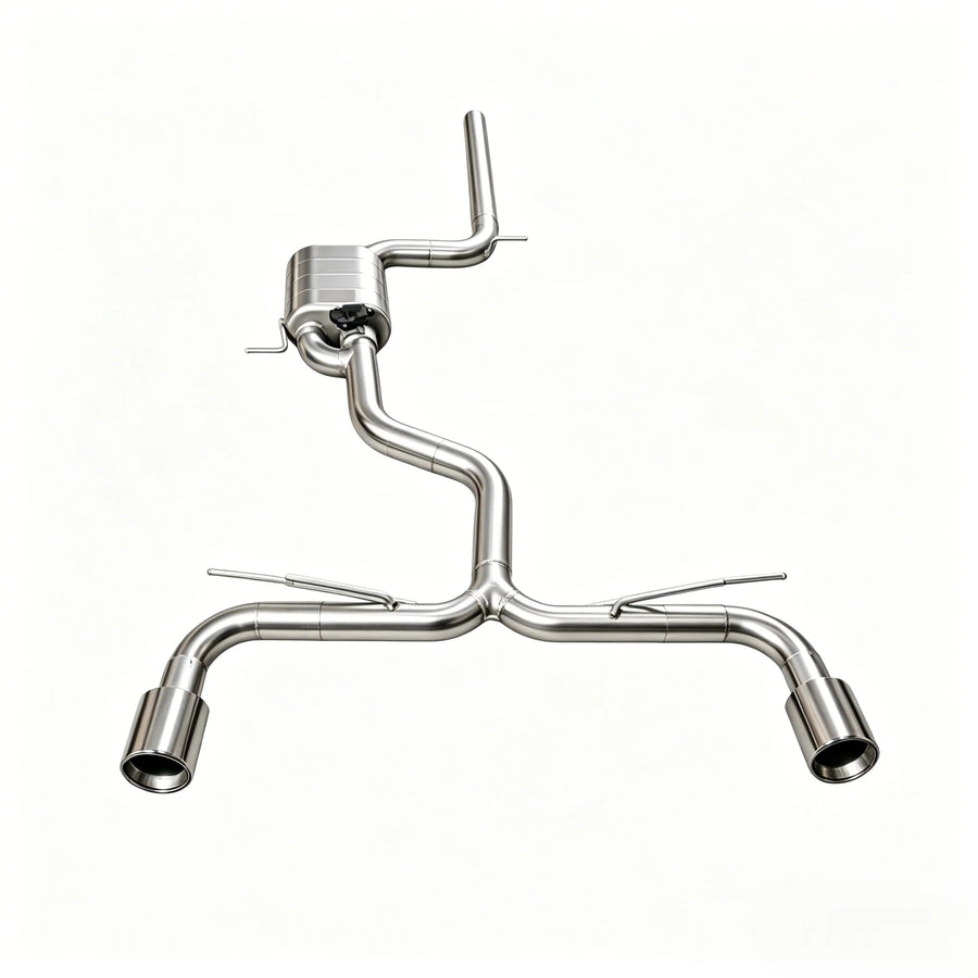 304 Stainless Steel Catback Valvetronic Exhaust System for Golf Gti Mk7 Mk7.5 Mk8 Mk8.5 2.0T 2020-2025