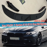 Front Bumper Lip Splitter for BMW 5 Series F10/F11 M Sport 2011-2017