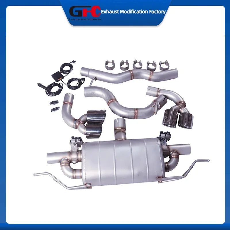 Stainless Steel Valved Cat-Back Exhaust System for Audi TT/TTS 2.0T/3.2L 2008-2014