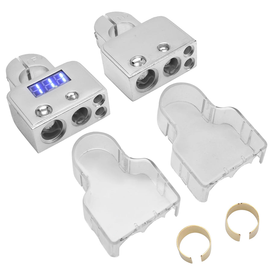 Digital Voltmeter Battery Terminal Connector Kit for 0/4/8/10 AWG Cables