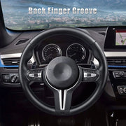 BMW E/F-Series Full-Leather Steering Wheel with Paddles – M3/M5 Styles