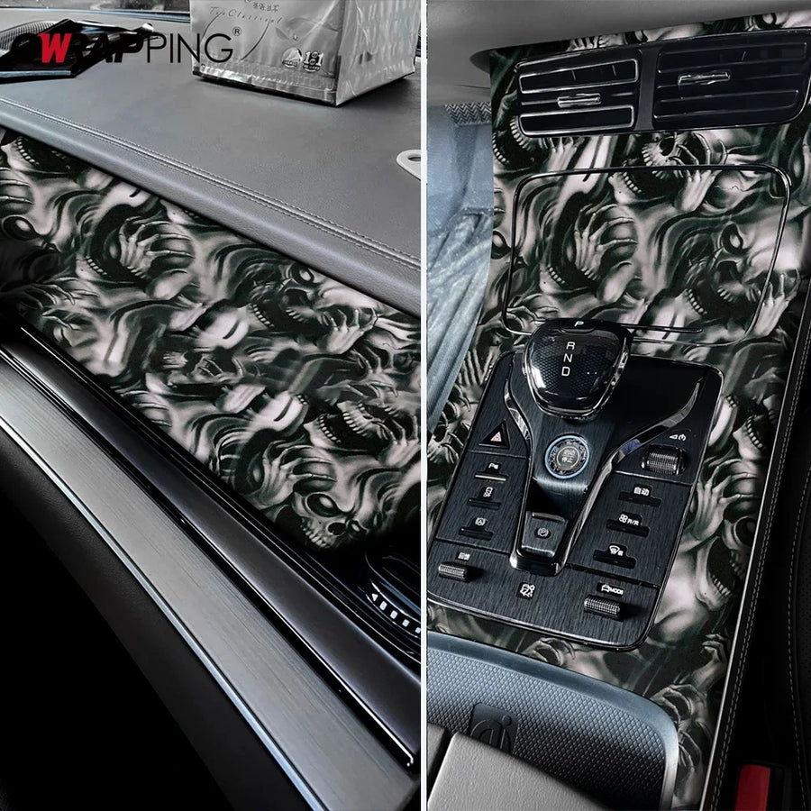 Skull Graphic Automotive & Motorcycle Vinyl Wrap