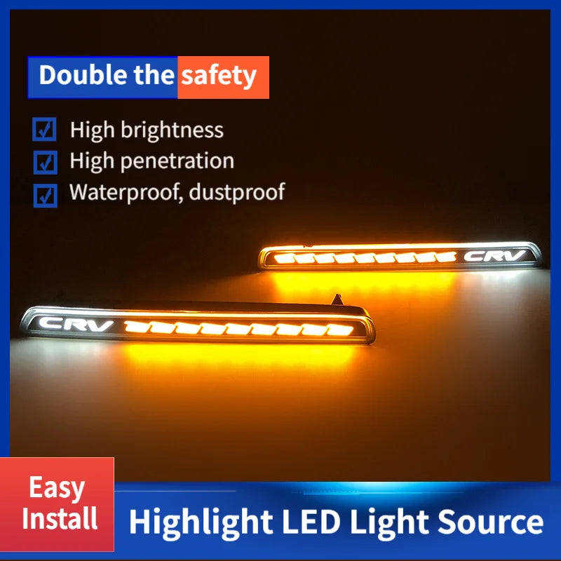 2-Piece LED Rear Reflector Light Set for Honda CR-V 2023–2025