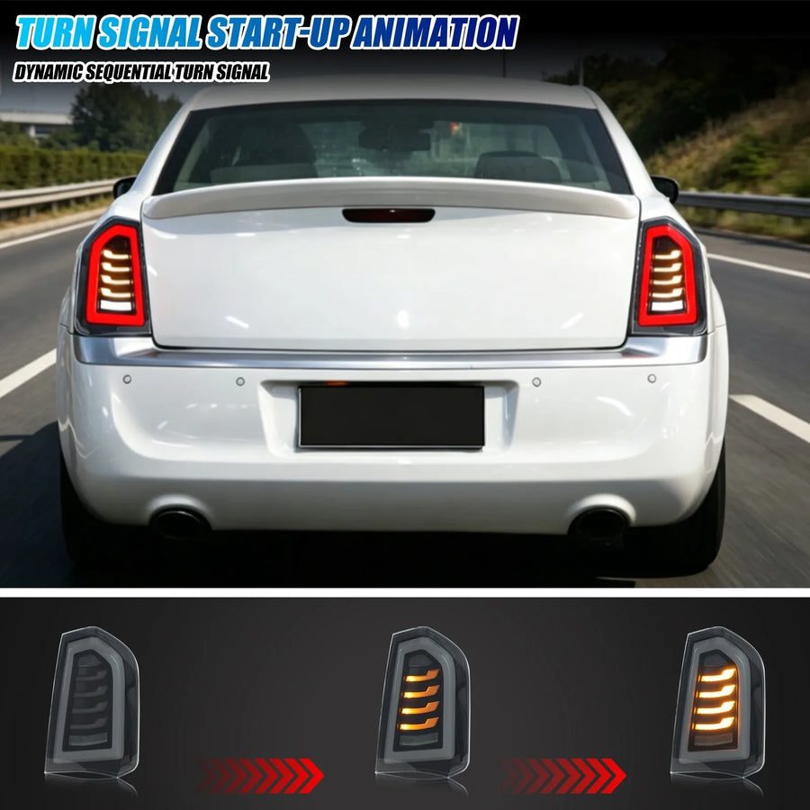 Chrysler 300/300C/300S Sequential LED Tail Light Pair – 2015–2023