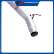 304 Stainless Steel Valved Cat-Back Exhaust System for Audi S3, Volkswagen Golf R & T-Roc 2.0T