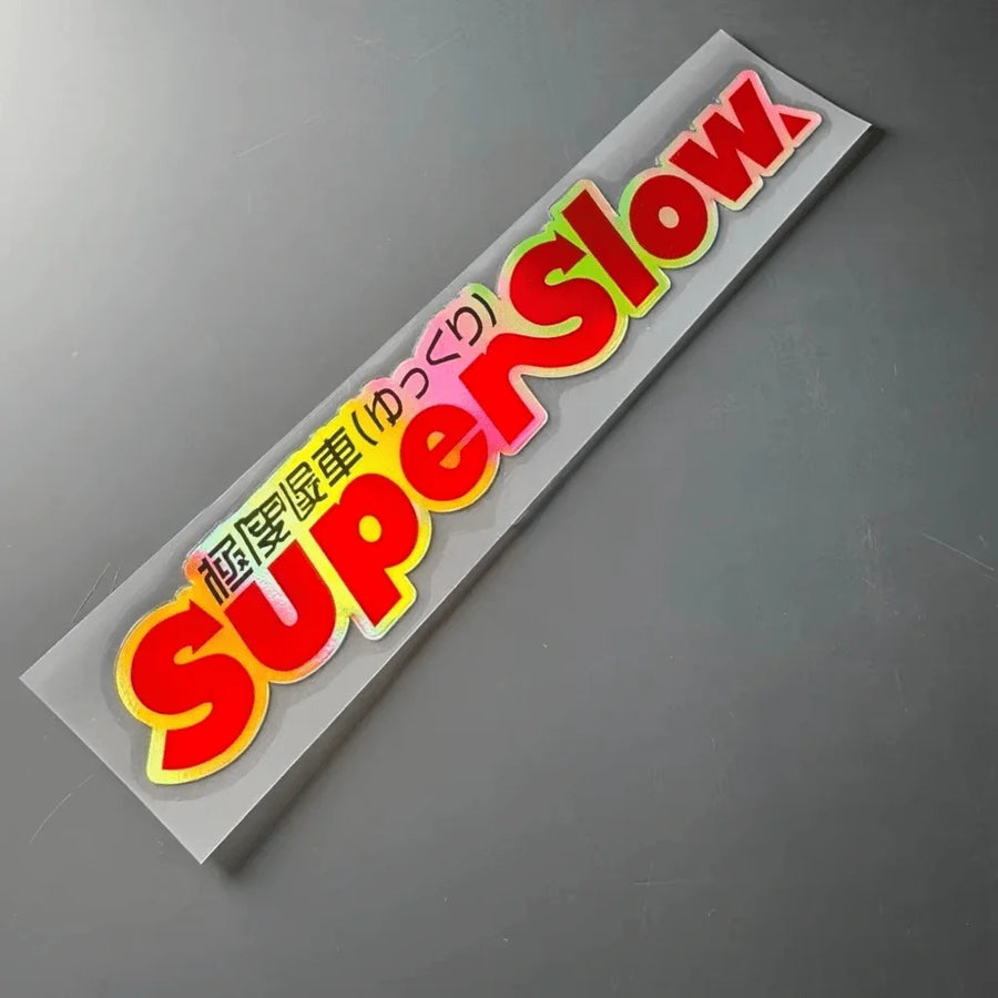 JDM “Super Slow Driver” Waterproof Vinyl Decal – Multiple Colors