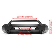 Steel Stubby Front Winch Bumper for 2016–2023 Toyota Tacoma
