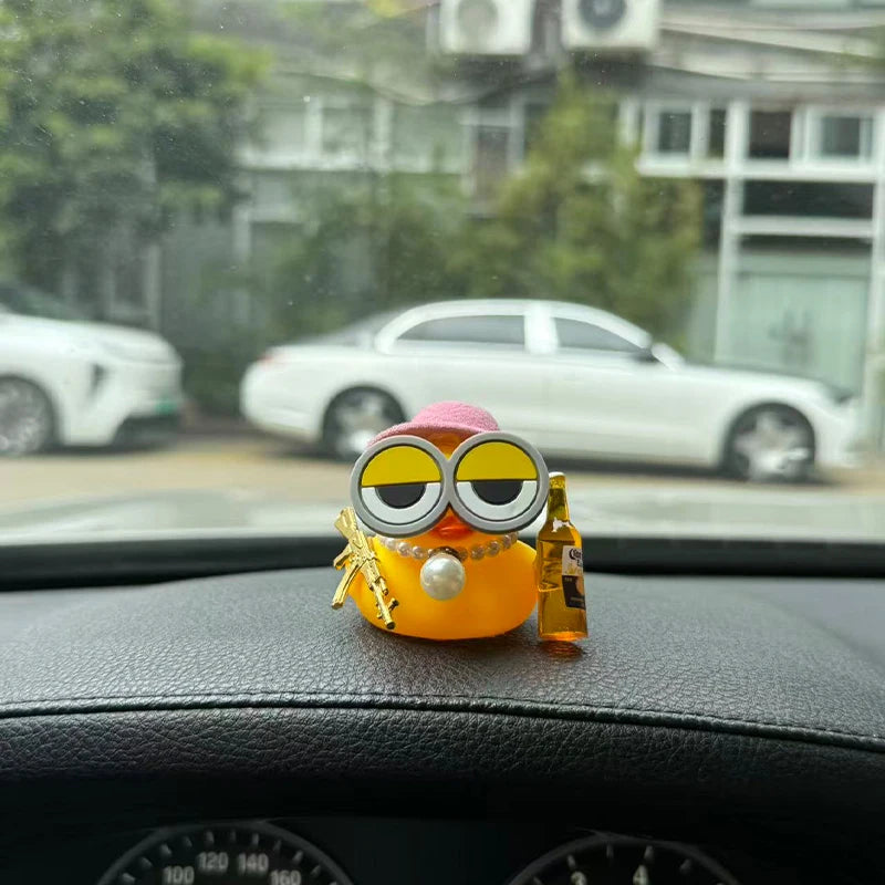 Funny Rubber Duck Dashboard Ornament – Single Set