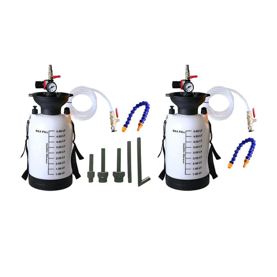 5-Liter Pneumatic ATF and Gear Oil Refill Tank with Adapters