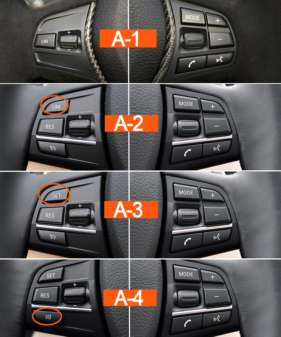 Car Steering Wheel Control Switch Buttons for 1 3 4 5 6 7 X3 X5 Series F20 F30 F34 F36 F10 F11 F07 F12