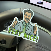 Borat Very Nice Meme Hanging Car Air Freshener