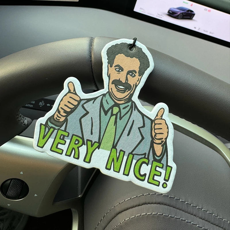 Borat Very Nice Meme Hanging Car Air Freshener