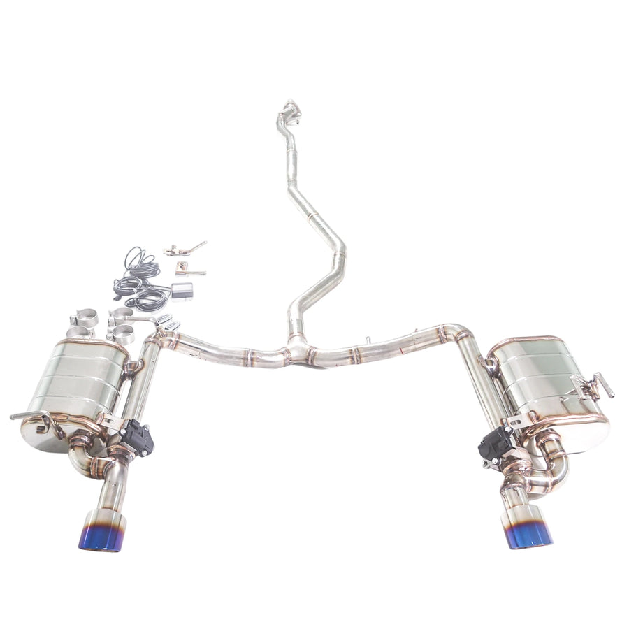 304 Stainless Steel Valved Cat-Back Exhaust System for Honda Civic 1.0T 2017
