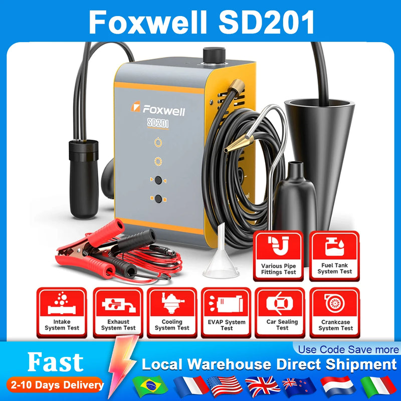 Foxwell SD201 12V EVAP Smoke Leak Tester