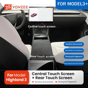 Rear Center Tempered-Glass Screen Protector for Tesla Model 3/Y Highland and Juniper
