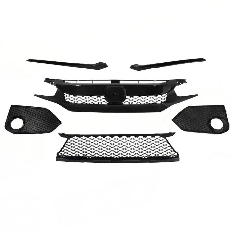 Type R-Style Front Bumper Kit – 2016–2018 Honda Civic Sedan
