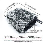 Microfiber Wheel Cleaning Mitts for Rims & Spokes