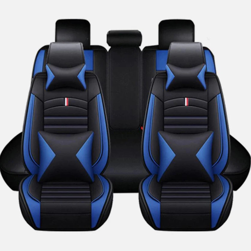 5-Seat Leather-Look Car Seat Cover Set for Subaru